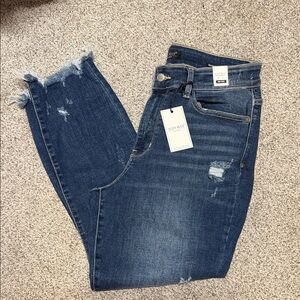 Judy Blue Dark Wash Distressed Jeans